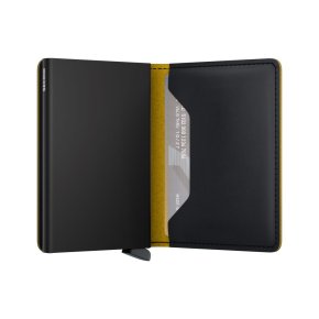 Secrid Slimwallet matte black & ochre